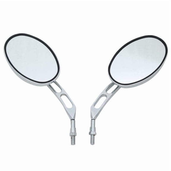 Motorcycle 10mm Side Rear View Mirrors For Honda Suzuki Kawasaki Chopper