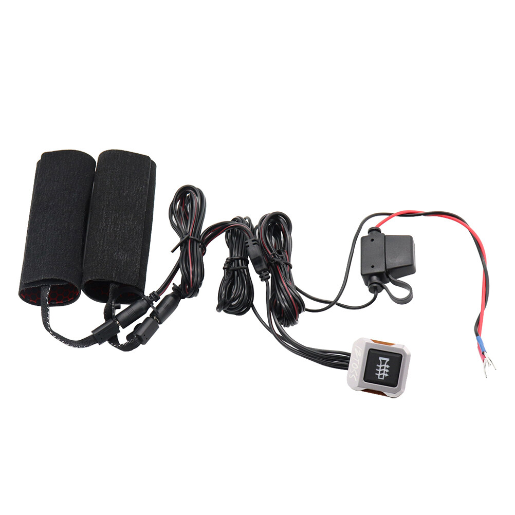 Motorcycle 12V Electric Hot Heated Grips Set Waterproof Handle