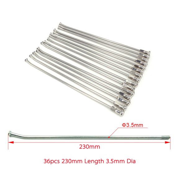 Motorcycle 36 Pcs 21" Front 18" 19" Rear Wheel Steel Spokes Nipples For KTM HONDA YAMAHA KAWASAKI SUZUKI Pit Bike Enduro