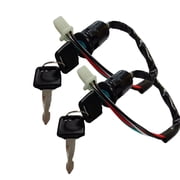 Motorcycle 4 Wires Ignition Switch with wire ignition switch, key start switch, door lock suitable for ATV50cc-250cc off-road motorcycle