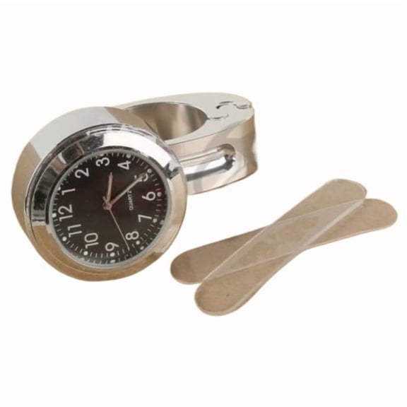 Motorcycle 7/8" 1" Handle Bar Mount Clock Watch For Harley Touring Softail Dyna Chopper Custom