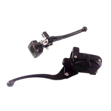 Skull Brake And Clutch Lever Set For Harley Honda Cruiser Chopper – Chrome Aluminum