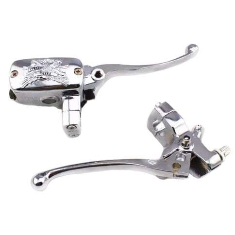 Motorcycle 7/8" 22mm Handlebar Eagle Reservoir Handle Bar Brake Clutch Lever for Honda Kawasaki Suzuki Cruiser Chopper Custom CB