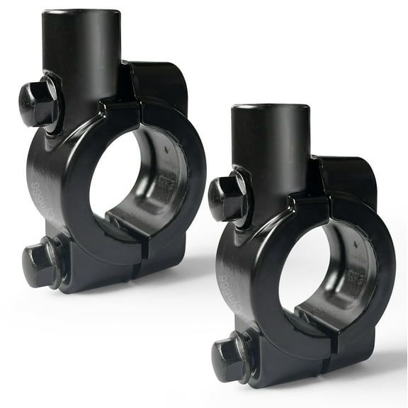 Motorcycle 7/8" Handlebar Mirror Mount Holder Clamp Adaptor 10mm Motorcycle Handle Bar Mirror Mount Holder Rearview Handlebar Mirror Clamp(Pack of 2)