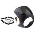 thumbnail image 1 of Motorcycle 7 inch Headlight Detachable Fairing Smoke Retro -Rennfahrer Drag Windshield for, 1 of 7