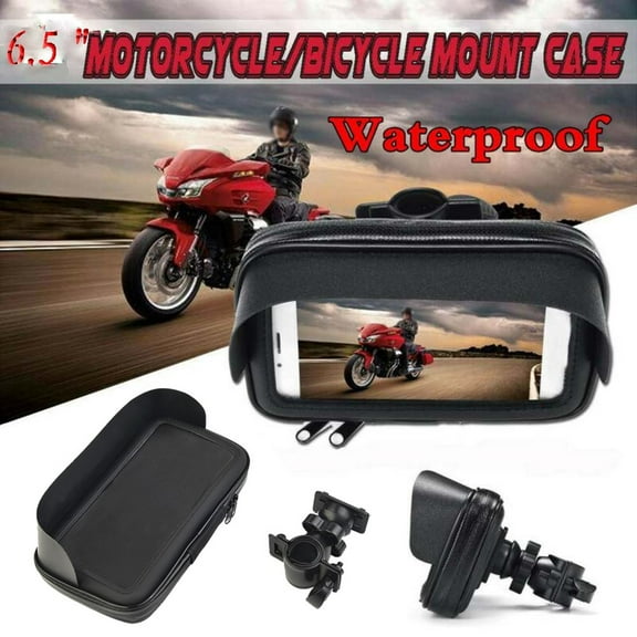 Motorcycle ATV Handlebar Holder Mount Bag Case for Mobile Phone GPS Waterproof