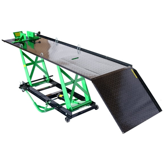 Motorcycle & ATV Maintenance Stand Hydraulic Motorcycle Lift - 1000 LB Capacity, Lift Hoist, Jack Stand, for Mechanics, Workshops, Homes