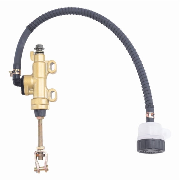 Motorcycle ATV Rear Brake Master Cylinder Brake Pump for CBR600 80 85 125 250 500 XR 250 400 600,1 x Motorcycle Brake Pump,gold & black