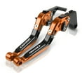 thumbnail image 1 of Motorcycle Accessories CNC Brake Clutch Levers for CB1100/GIO special/EX/RS 2013-2020 CB 1100 Adjustable Folding Clutch Levers-Orange&Black, 1 of 8