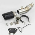 thumbnail image 1 of Motorcycle Exhaust System Slip OnExhaust Tip Baffle Pipe Middle Link Tube Parts For Yamaha YZF R6 2006-2019, 1 of 4