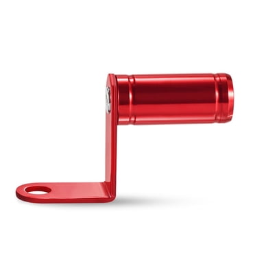 2-Pack Motorcycle Rearview Mirror Riser Adapters - 10mm Aluminum Extender Bracket For Honda, Suzuki, Yamaha & More (Red)