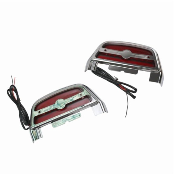 Motorcycle Accessory LED Light Rear Foot Rests Passenger Footboard Floorboard Covers For Harley Touring Glide Trike