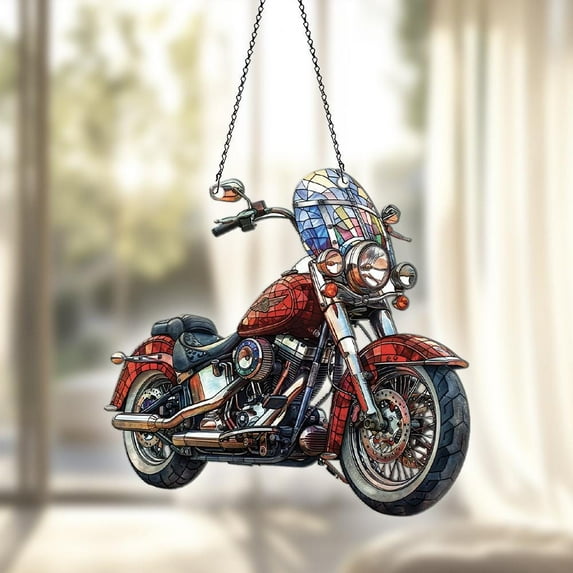 Motorcycle Acrylic Suncatcher Window Hanging, Motorcycle Ornaments, Motorcycle Decor, Motorcycle Gifts For Women Men, Motorcycle Lovers Gift