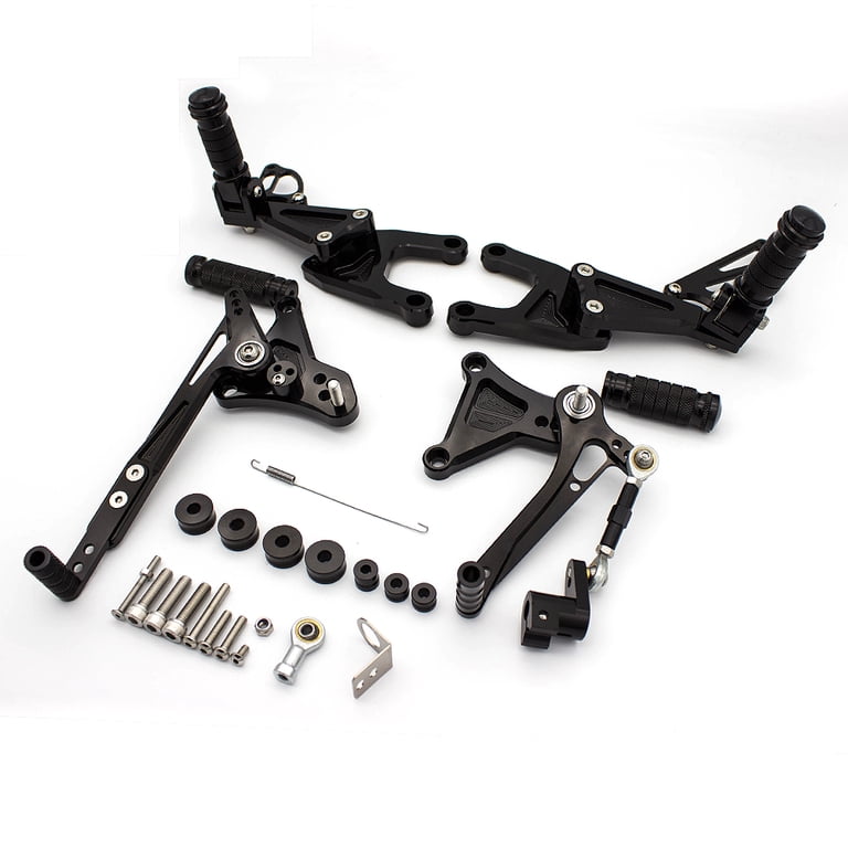 Cnc ajustável rearset footpegs para yamaha yzf r1 2005 2006 r 1 R 1 Cnc ajustável rearset footpegs para yamaha yzf r1 2005 2006 r 1 R 1
