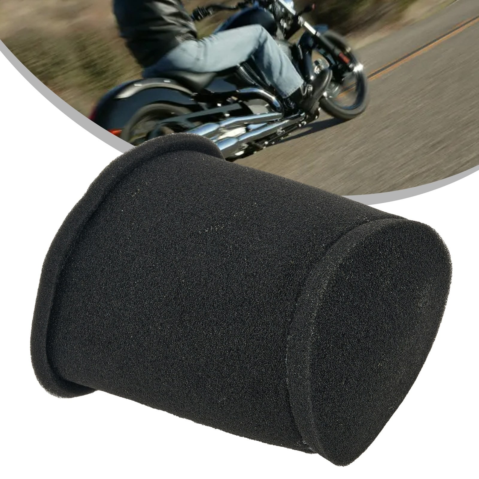 Motorcycle Air Filter Element for GN250 GN125 TU250 TU125 EN125 GS125, Washable Reusable Sponge, OE 13780-38301