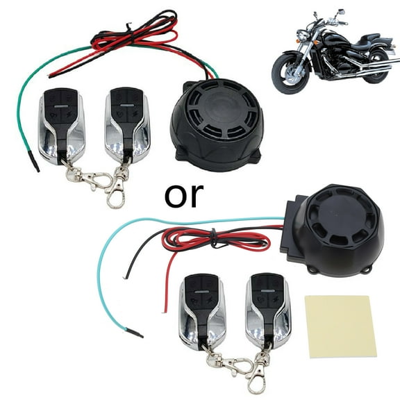 Motorcycle Alarm Security System 12V Warning Alarm Kit with Remote Control Theft for Protection Accessories