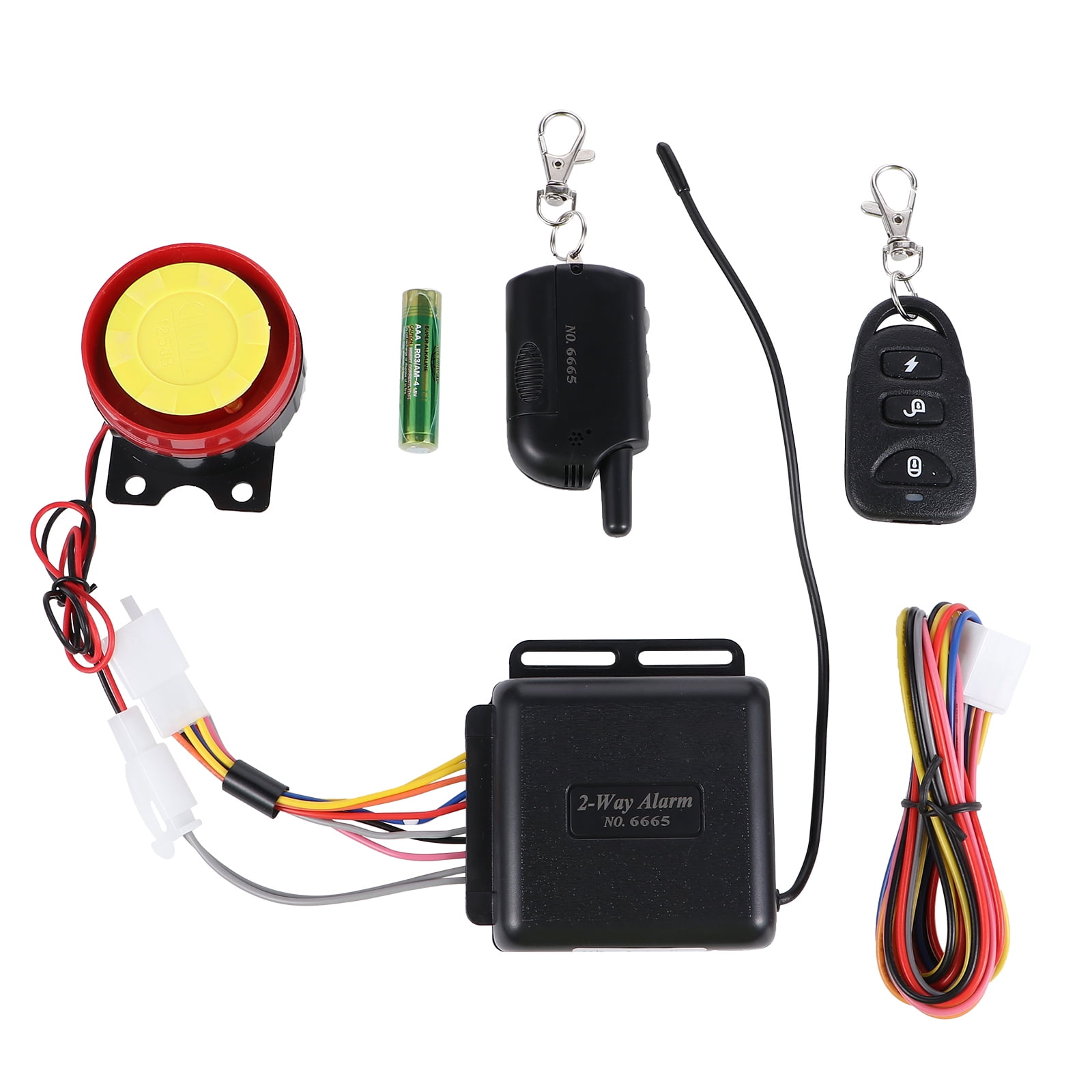 Motorcycle Alarm System Motorbike Two Way Alarm System Two-Way Anti-Theft Alarm 8X7.5cm