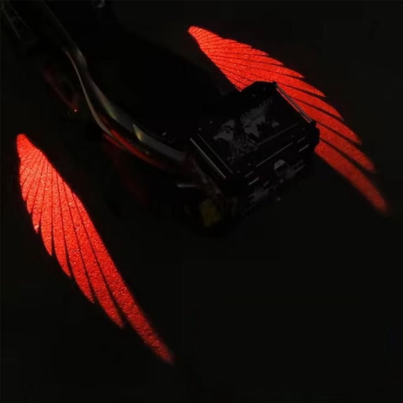 Motorcycle Angel Wings Projection LED Light, Universal Fit for Most Motorcycles, 12V DC