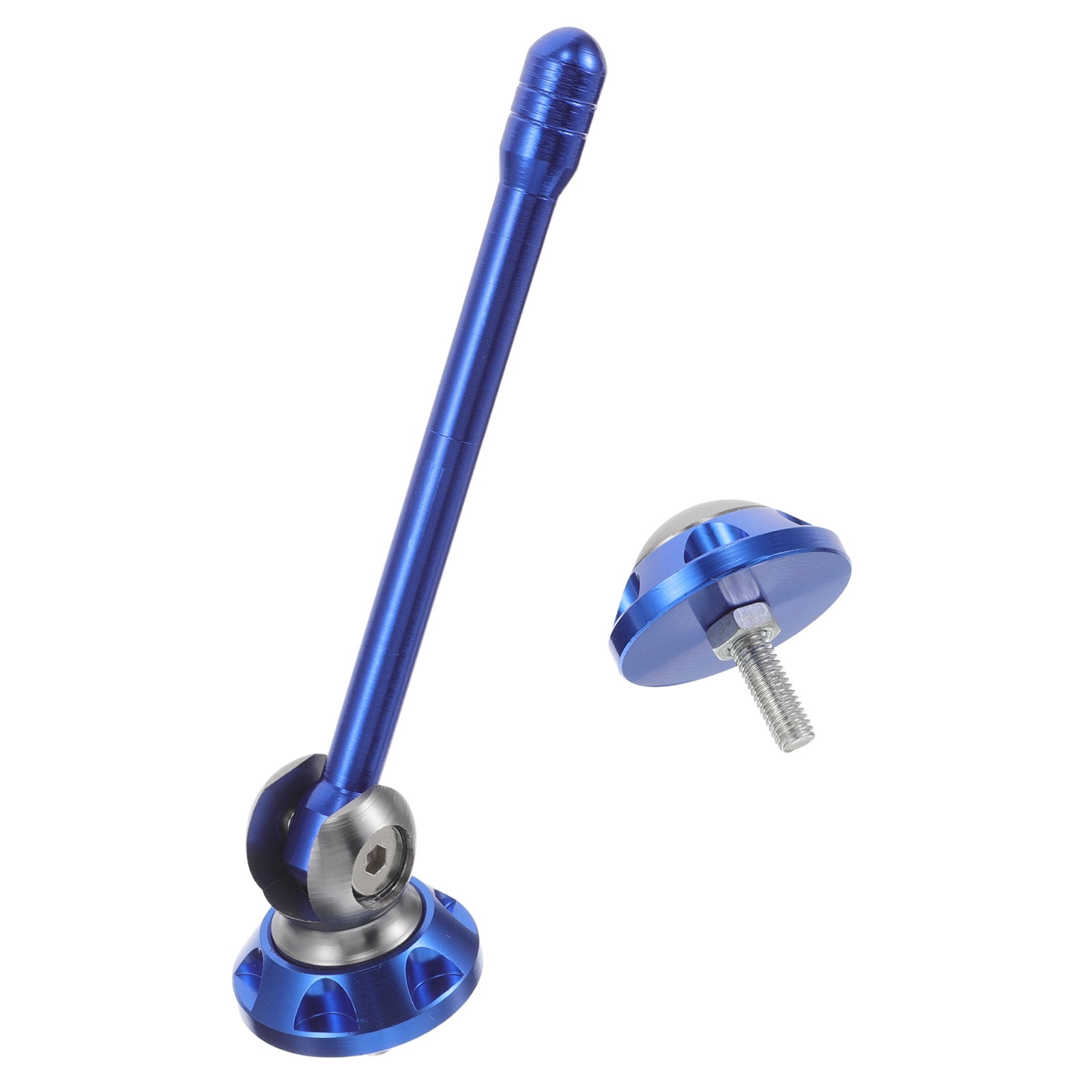 Motorcycle Antenna Delete Cap Decorative Screw License Plate Frame Blue