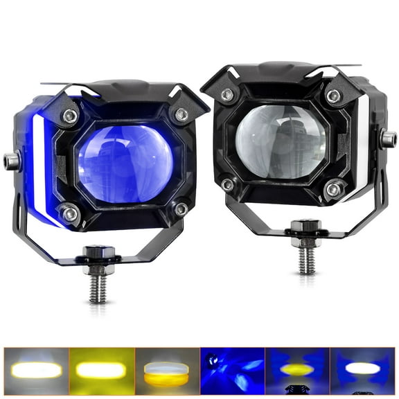 Motorcycle Auxiliary Lights,Boat Auxiliary With Utv Suv Mount Kit Led 2 Pcs Atv Utv Pcs 120w 12000lm 6 Modes Waterproof Kit Atv 120w 12000lm 6 Modes With Mount
