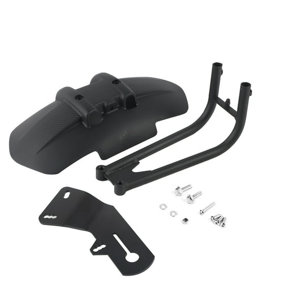 Motorcycle Back Mudguard Motorcycle Mudguard Protector for 12-18inch Tires and Other Universal Motorcycle, ABS Stainless Steel Rear Cover