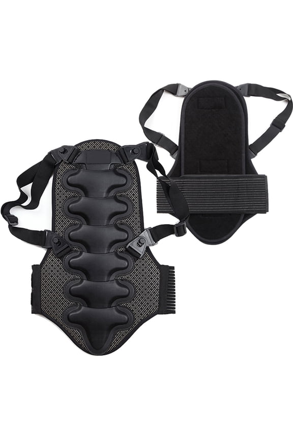 Motorcycle Back Protector Detachable Thick EVA Back Pad Cushion For Motorcycling Mountain Biking Skating Skiing