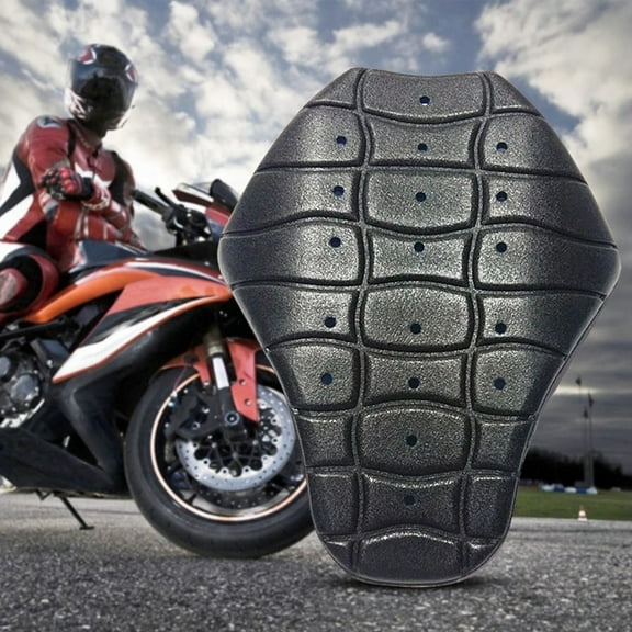 Motorcycle Back Protector Insert, Lightweight EVA Chest & Spine Armor Pad For Riding Jackets, Fit For Motorbike Racing Skiing Skating Safety Gear, Black