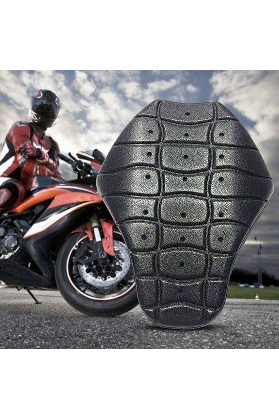 Motorcycle Back Protector Insert, Lightweight EVA Chest & Spine Armor Pad For Riding Jackets, Fit For Motorbike Racing Skiing Skating Safety Gear, Black