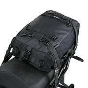 Motorcycle Bag Tail Bag Waterproof Large Capacity Backpack Pannier Bag Versatile Bag with straps Black, 20L