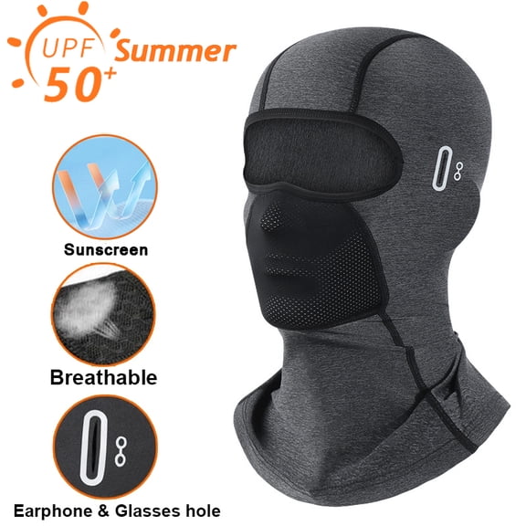 Motorcycle Balaclava Summer UV Protection Glasses Face Breathable Hole Men Women Quick-Drying Motorcyclist Winter Warm Ski Mask