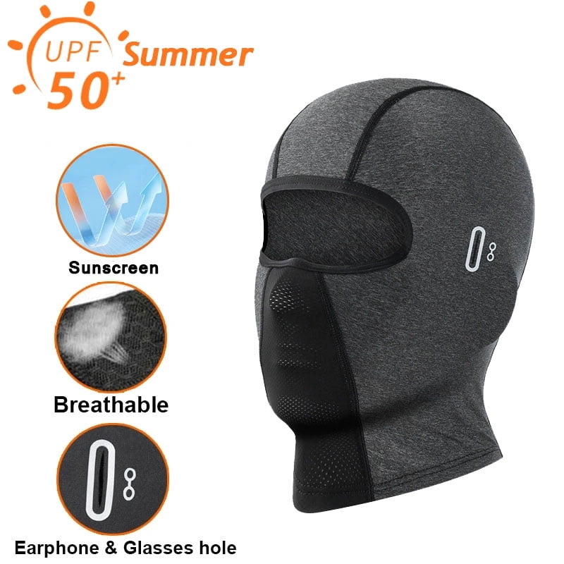 Motorcycle Balaclava Summer UV Protection Glasses Face Breathable Hole Men Women Quick-Drying Motorcyclist Winter Warm Ski Mask