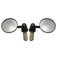 thumbnail image 1 of Motorcycle Bar End Rearview Convex Side Mirrors - 1 Set - Rotatable and Collapsible - Aluminum Construction - Universal Fitment for Street Cars, Scooters, and Motorcycles., 1 of 7
