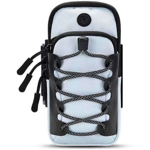 Motorcycle Battery Cover Storage Cloth Bag Fit For Sur-ron Light Bee X Segway,Dirt Bike Front Frame Bag Arm Strap Bag Battery Cover Bag for Mobile Phone, Card, Earphone (light blue)