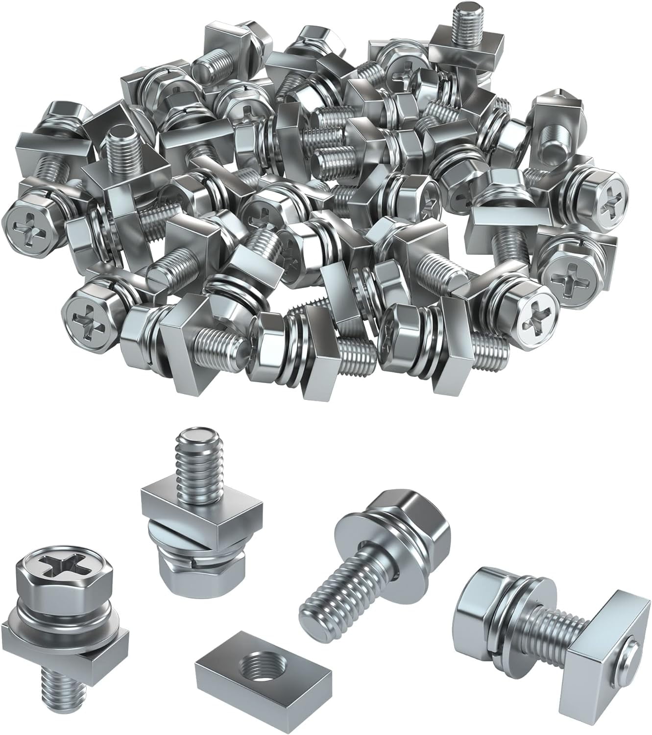 Motorcycle Battery Terminal Nuts and Bolt Kit 16 Pack Stainless Steel