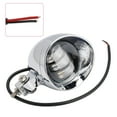 thumbnail image 1 of Motorcycle Beam Headlight Fog Lamp Custom Chrome Fits For Racer Bobber Chopper, 1 of 12