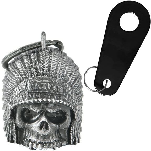 Motorcycle Bell for Bikers Women Men W/ Hanger, Biker Bell for Riders, Good Luck Riding Bell Moto Accessories