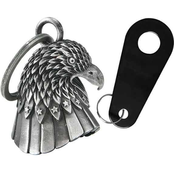 Motorcycle Bell for Bikers Women Men W/ Hanger, Biker Bell for Riders, Good Luck Riding Bell Moto Accessories