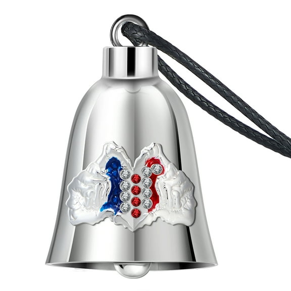 Motorcycle Bell for Bikers Women Men W/ Hanger, Biker Bell for Riders, Good Luck Riding Bell Spirit Bell Moto Accessories