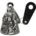 thumbnail image 1 of Motorcycle Bell for Bikers Women Men W/ Hanger, Biker Bell for Riders, Good Luck Riding Bell Spirit Bell Moto Accessories, 1 of 4