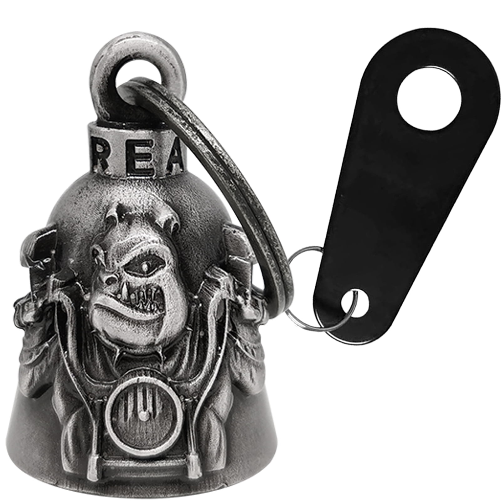 Motorcycle Bell for Bikers Women Men W/ Hanger, Biker Bell for Riders, Good Luck Riding Bell