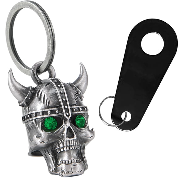Motorcycle Bell for Bikers Women Men W/ Hanger, Biker Bell for Riders, Good Luck Riding Bell Spirit Bell Moto Accessories