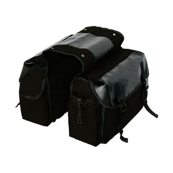 Bicycle Large Capacity Saddle Bag Cycling Canvas Waterproof Saddle Box Side Tool Bag Rear Seat Bag Black,1 X saddle bag,Black