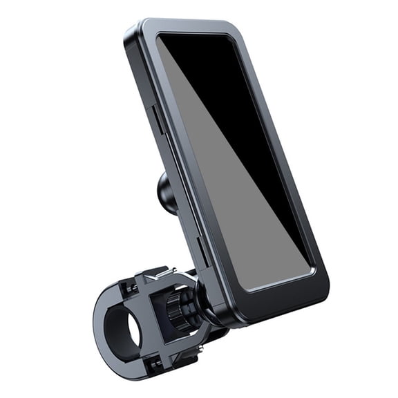 Motorcycle Bicycle Phone Holder Support Waterproof Case Handlebar Stand Mount
