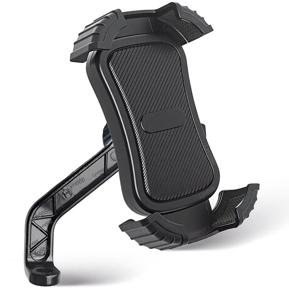 Lyn666 Motorcycle Phone Holder with Vibration Dampener, Phone Holder for Motorcycle Rearview Mirror with 360° Rotation for iPhone 16/15/ 14/13 Pro Max, 4.5-7.2 Inch
