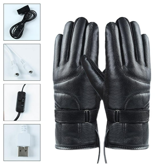 Motorcycle Bike Thermal Heating Gloves Winter Electric Heated Gloves No Batte