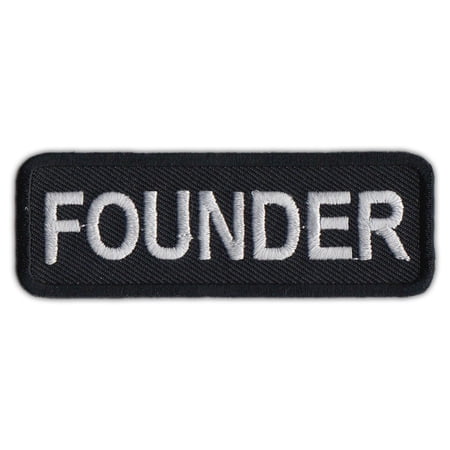 Motorcycle Biker Jacket/Vest Patch - Founder - Member Rank, Position, Status - 3" x 1" Patch