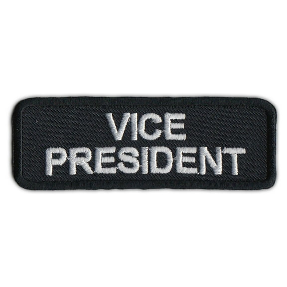 Motorcycle Biker Jacket/Vest Patch - Vice President - Rank, Position, Status - 3" x 1" Patch