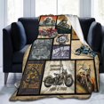 thumbnail image 1 of Motorcycle Blanket Gifts for Men and Women Throw Blanket for Couch Sofa Bed Plush Throw Fleece Blanket Soft Cozy Bedding for Kids and Adults Bedroom Size 50"x40", 1 of 6