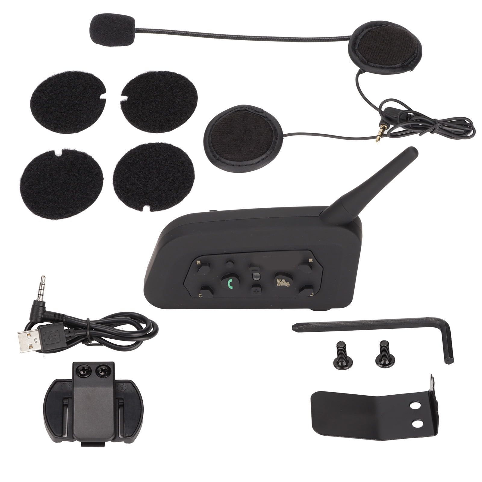 Motorcycle Bluetooth Earphone 2 People Full Duplex Wireless Helmet