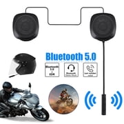 Motorcycle Bluetooth Headset, Wireless Bluetooth 5.0 Ultra-Thin Helmet Heaphones, High Sound Quality Motorbike Communication Systems for Handsfree/Music Call Control/Automatic Answering